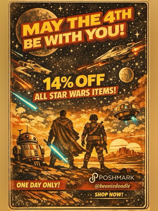 Star Wars Other - Celebrate Star Wars Day - May the 4th Be With You Sale - 14% off Star Wars items